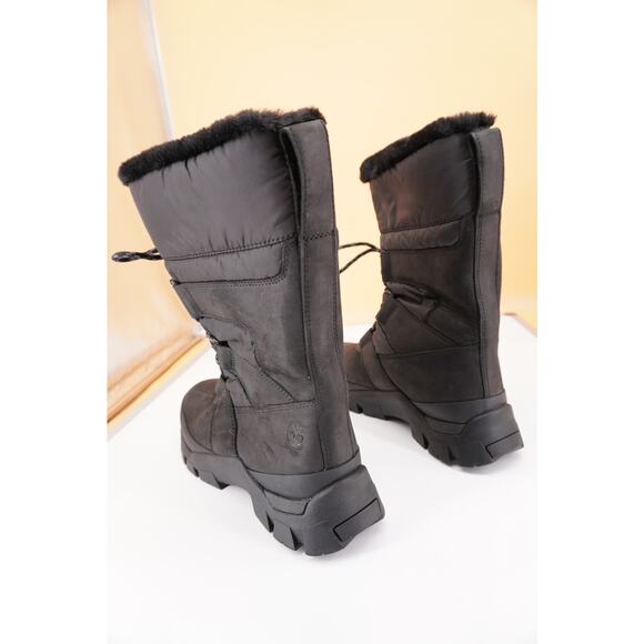 Timberland Jenness Pull-On Waterproof Snow Boot size 8 Black Women New Faux Fur - Picture 10 of 10